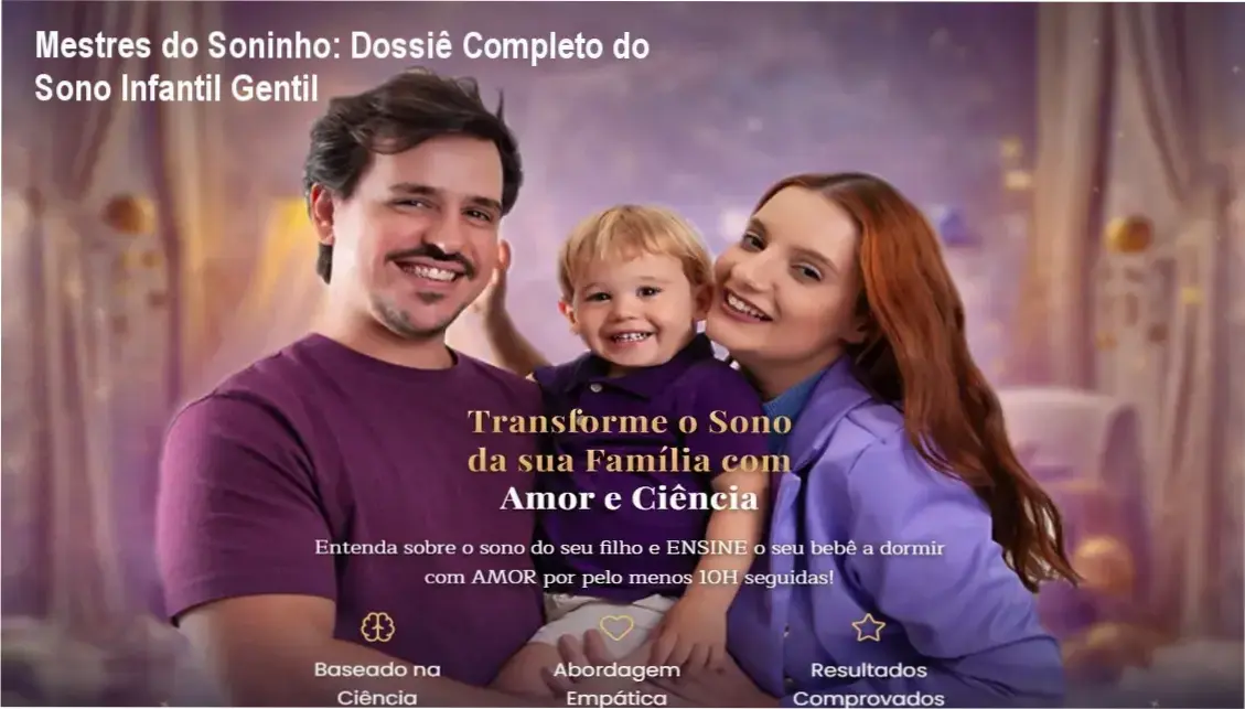 Infográfico do curso Mestres do Soninho detalhando a fisiologia do sono infantil