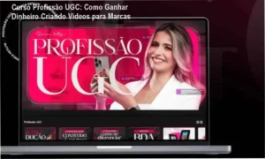 Imagem ilustrativa do curso Profissão UGC, mostrando uma pessoa criando vídeos profissionais para marcas