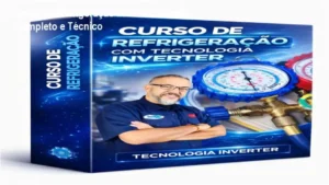 Técnico realizando manutenção prática em equipamento de refrigeração com tecnologia inverter