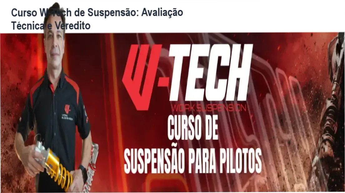 Piloto realizando ajuste técnico de suspensão Off-Road seguindo o método W-Tech