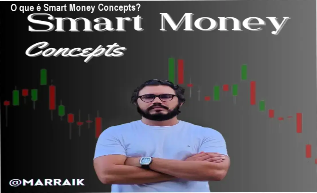 Uma leitura instrucional do gráfico de mercado aplicando os princípios do Smart Money Concepts