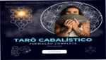 Representação mística conectando cartas de tarô à estrutura da Árvore da Vida da Cabala