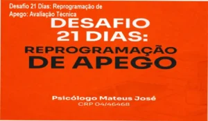 Infográfico explicativo sobre a metodologia de reprogramação de padrões de apego emocional em 21 dias