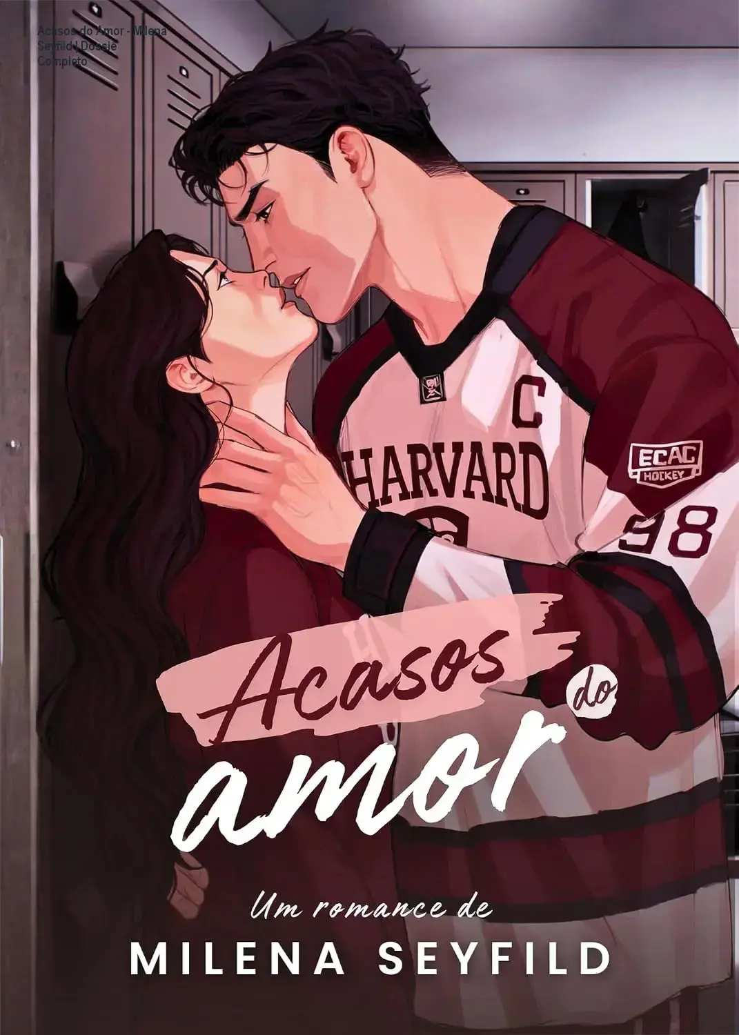 Capa do eBook Acasos do Amor de Milena Seyfild em dispositivo digital