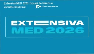 Dashboard de análise mostrando nota 2.5 estrelas, prós e contras do curso Extensiva MED 2026 para decisão de compra
