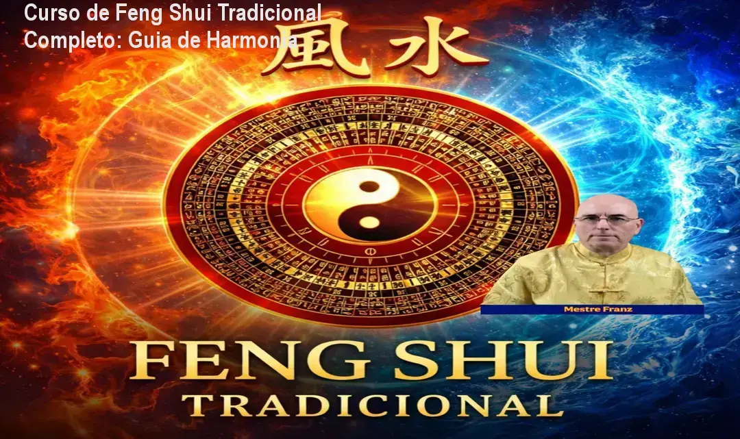 Ilustração de uma sala harmonizada com princípios de Feng Shui Tradicional