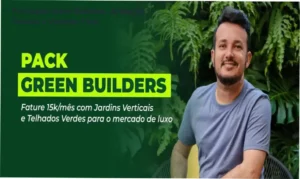 Especialista instalando sistema modular de jardim vertical da Formação Green Builders