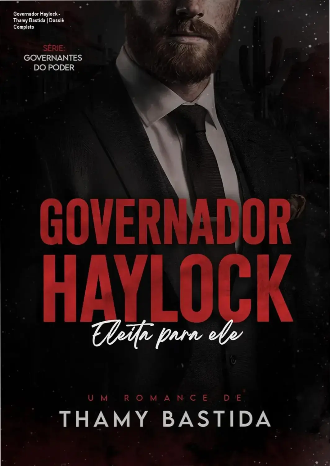 Capa do ebook Governador Haylock de Thamy Bastida evidenciando romance dark