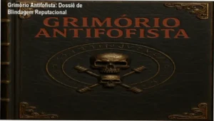 Representação visual dos conceitos de blindagem reputacional e retórica do silêncio do Grimório Antifofista