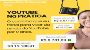 Detalhes do curso YouTube na Prática, estratégias de crescimento orgânico e bônus exclusivos