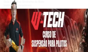Imagem demonstrativa de tecnico ajustando suspendencia de moto off-road