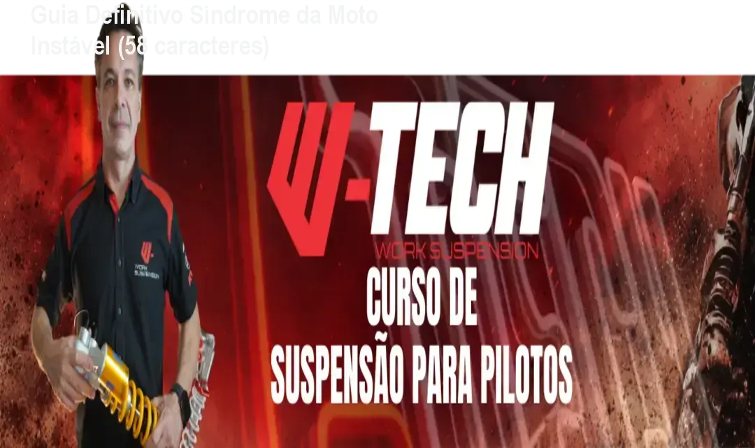 Imagem demonstrativa de tecnico ajustando suspendencia de moto off-road