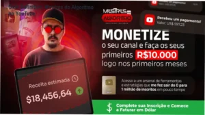 Imagem ilustrativa do guia do curso Mestres do Algoritmo com elementos de automação e thumbnails otimizados