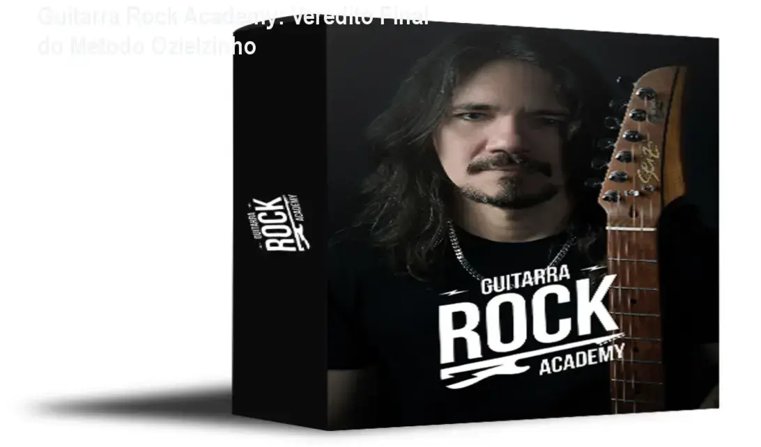 Guitarrista aplicando técnicas de solos e improvisação do curso Guitarra Rock Academy do Ozielzinho