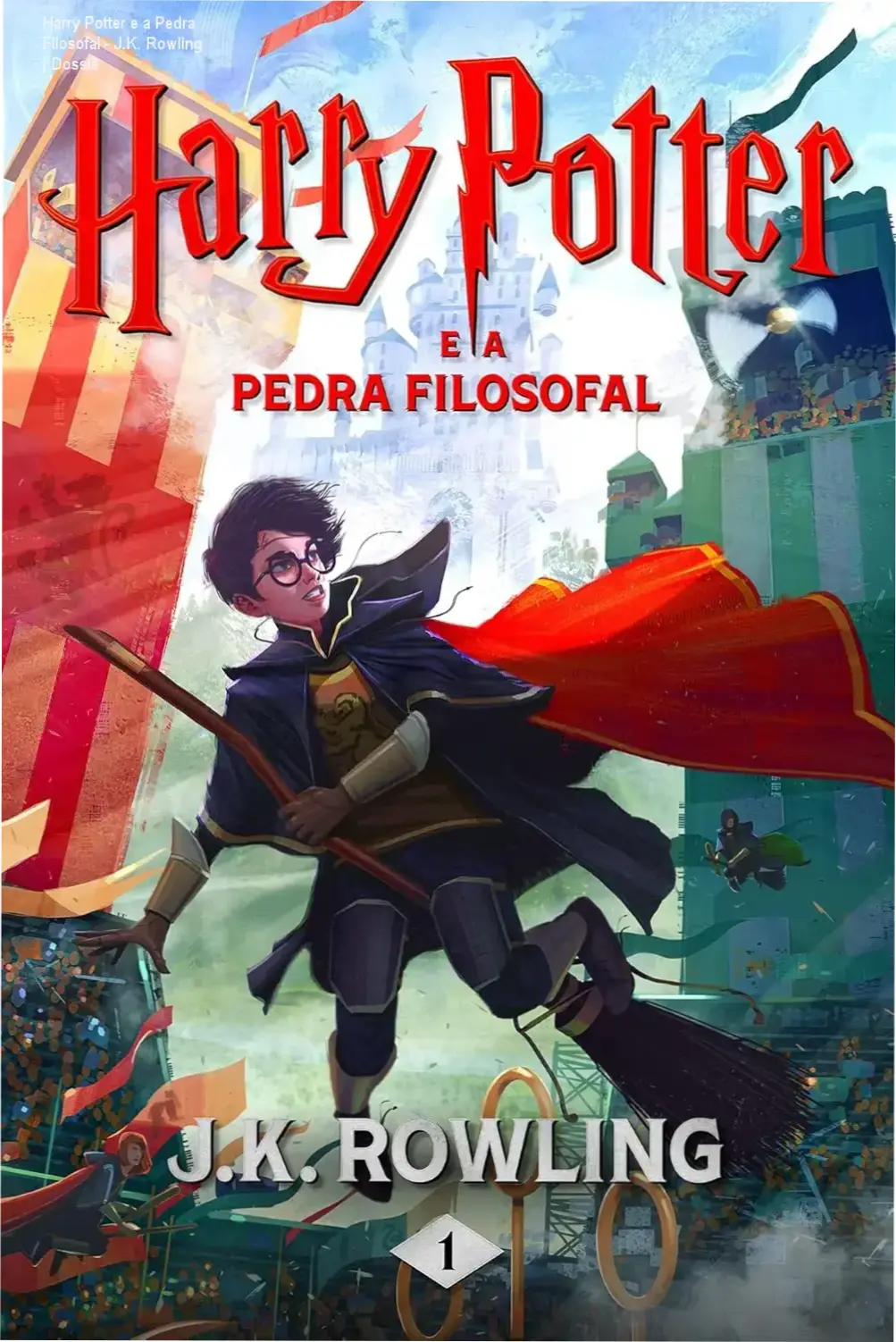 Capa do eBook Harry Potter e a Pedra Filosofal de J.K. Rowling em dispositivo Kindle