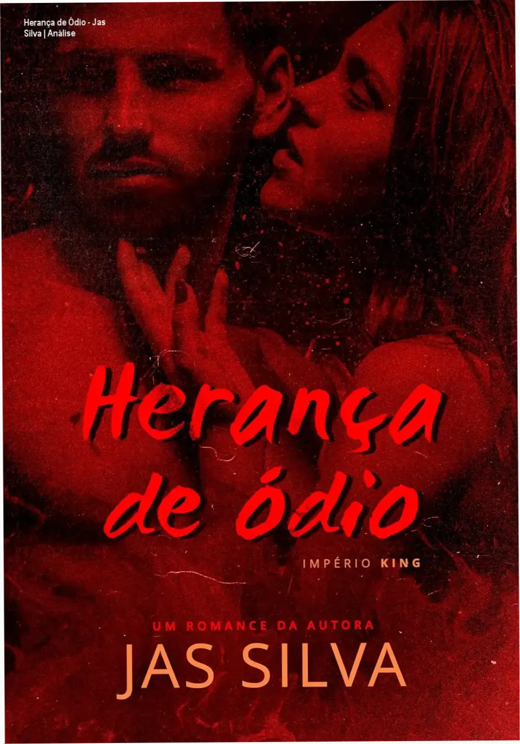 Capa do eBook Herança de Ódio de Jas Silva destacando o romance dark