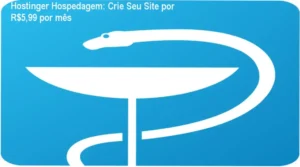 Painel hPanel da Hostinger mostrando criação de site com preço promocional de R$5,99/mês