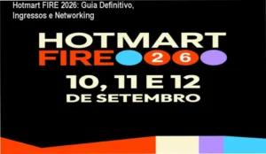 Imagem de capa do guia completo sobre o Hotmart FIRE 2026 com detalhes de ingressos, programação e networking no Expominas