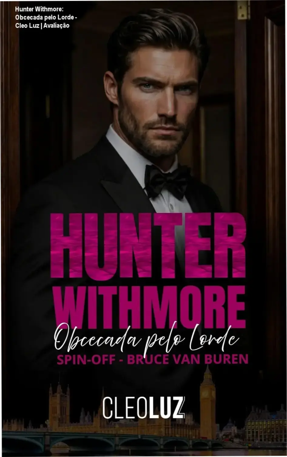 Capa do eBook Hunter Withmore - Obcecada pelo Lorde de Cleo Luz em dispositivo Kindle