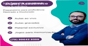 Curso online Inglês Preparatório para aprovação no exame de proficiência de mestrado e doutorado