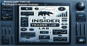 Apresentação do curso Insider Trader Lab com destaque para análise macroeconômica e ferramentas de trading institucional.