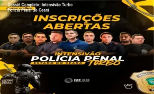 Estudante utilizando o cronograma de metas do Intensivão Turbo Polícia Penal do Ceará