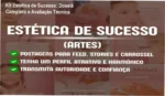 Interface de edição de artes profissionais para estética no Canva