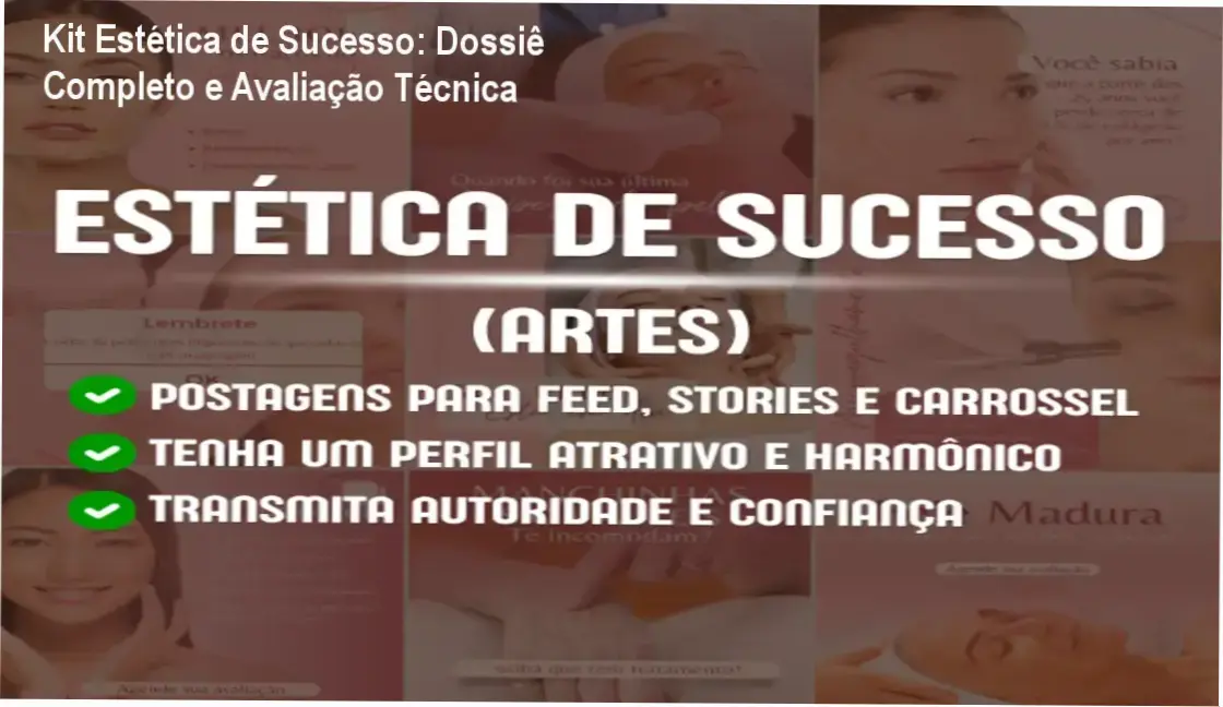 Interface de edição de artes profissionais para estética no Canva