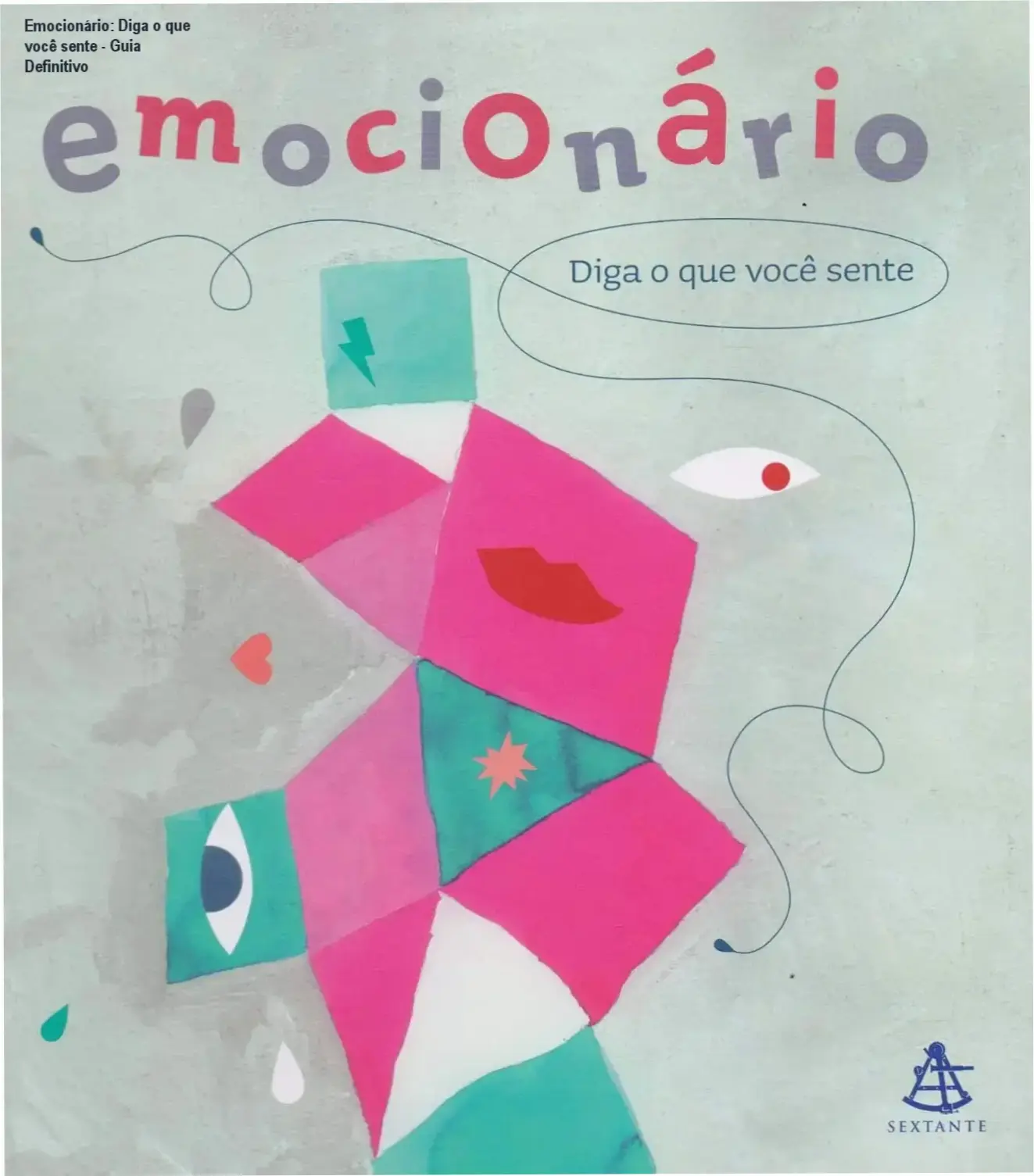 Livro Emocionário: Diga o que você sente com ilustrações didáticas sobre sentimentos