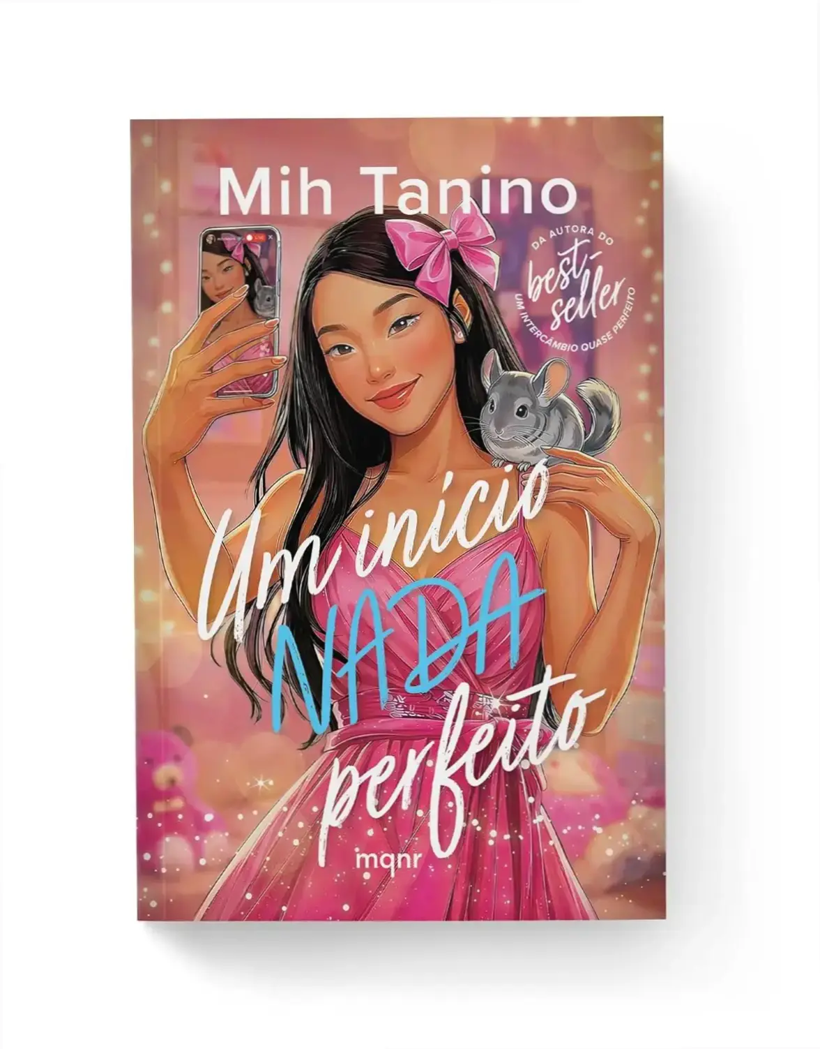 Capa do livro Um início nada perfeito de Mih Tanino abordando fama e bullying