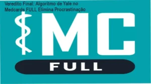 Interface do Medcards FULL exibindo algoritmo adaptativo calculando tempo para domínio total dos conteúdos