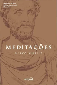 Capa do eBook Meditações de Marco Aurélio com postais e marcador
