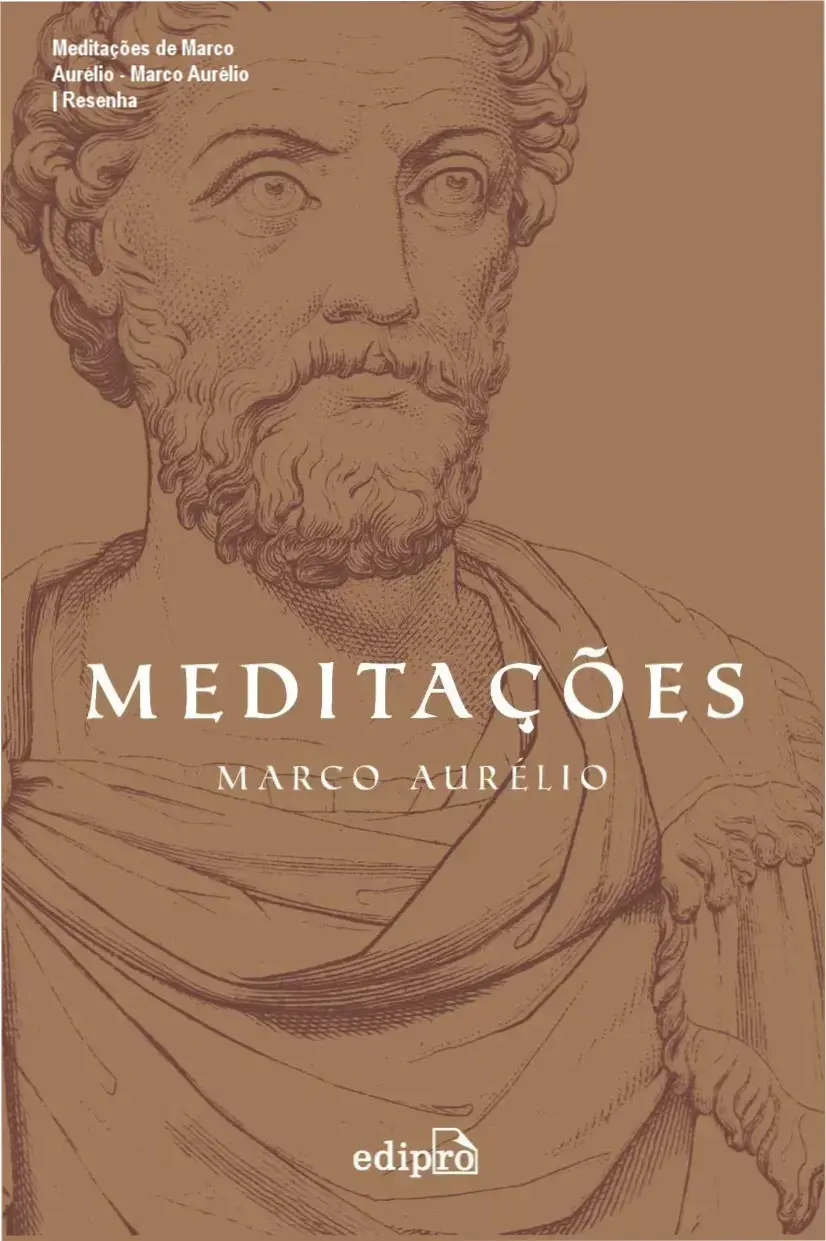 Capa do eBook Meditações de Marco Aurélio com postais e marcador
