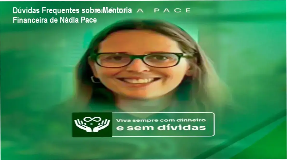 Imagem ilustrativa com ícone de dinheiro e a frase 'Organize suas finanças com a Mentoria Nádia Pace'