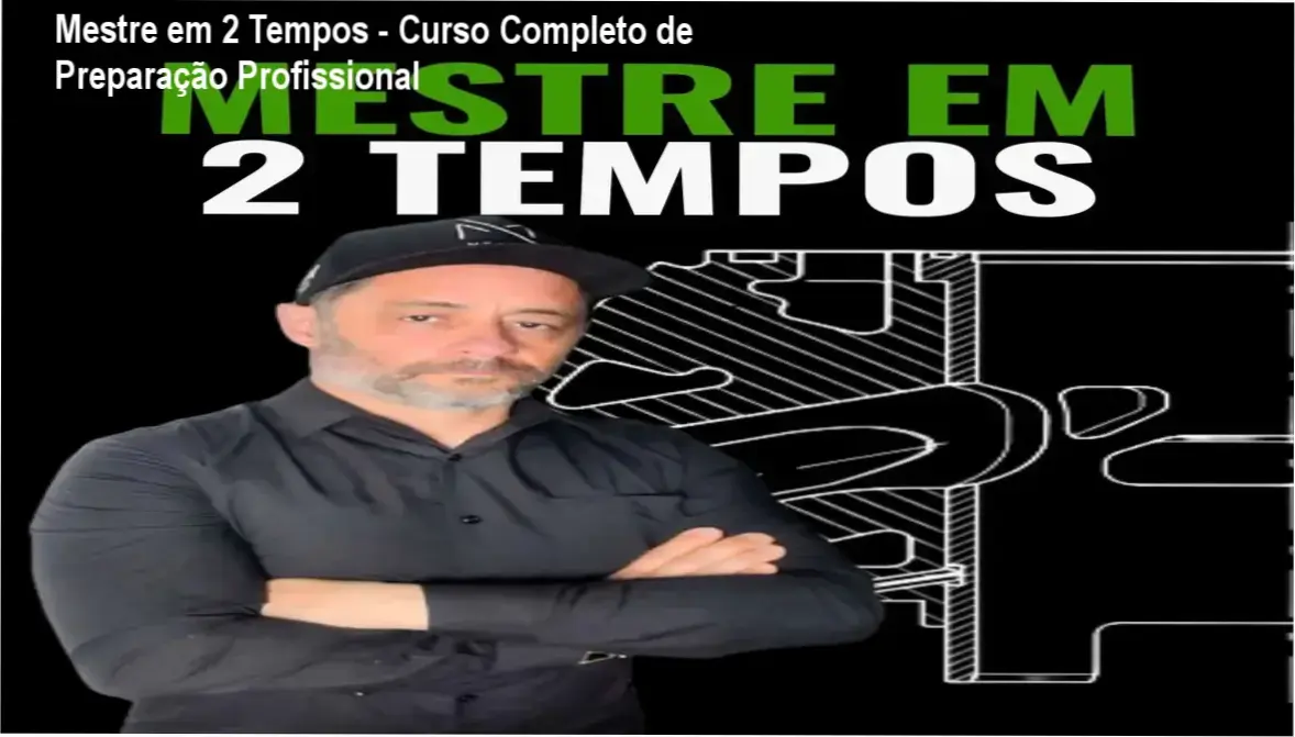 Vinícius Anflor explicando técnica de preparação de motor 2 tempos em aula prática