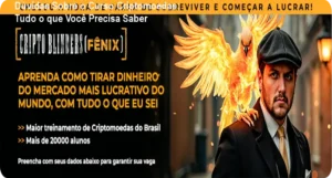 Página de perguntas frequentes sobre o curso de criptomoedas CriptoBlinders Fênix, mostrando dúvidas sobre preço, garantia e funcionamento