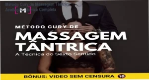 Representação conceitual da massagem tântrica focada na conexão sensorial e técnica do Método Cury