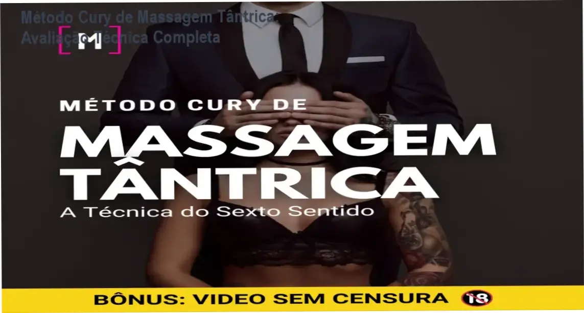 Representação conceitual da massagem tântrica focada na conexão sensorial e técnica do Método Cury