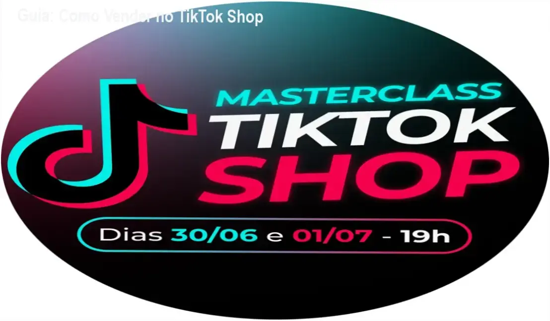 Imagem ilustrativa com ícones de loja, TikTok e regras de e-commerce