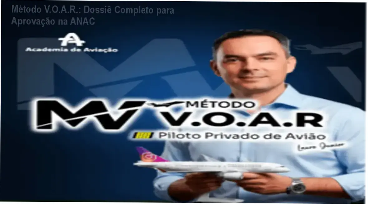 Representação profissional de preparação para prova teórica de Piloto Privado da ANAC com o Método V.O.A.R.