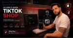 Infográfico detalhando a estratégia de vendas orgânicas e o modelo de brique digital no TikTok