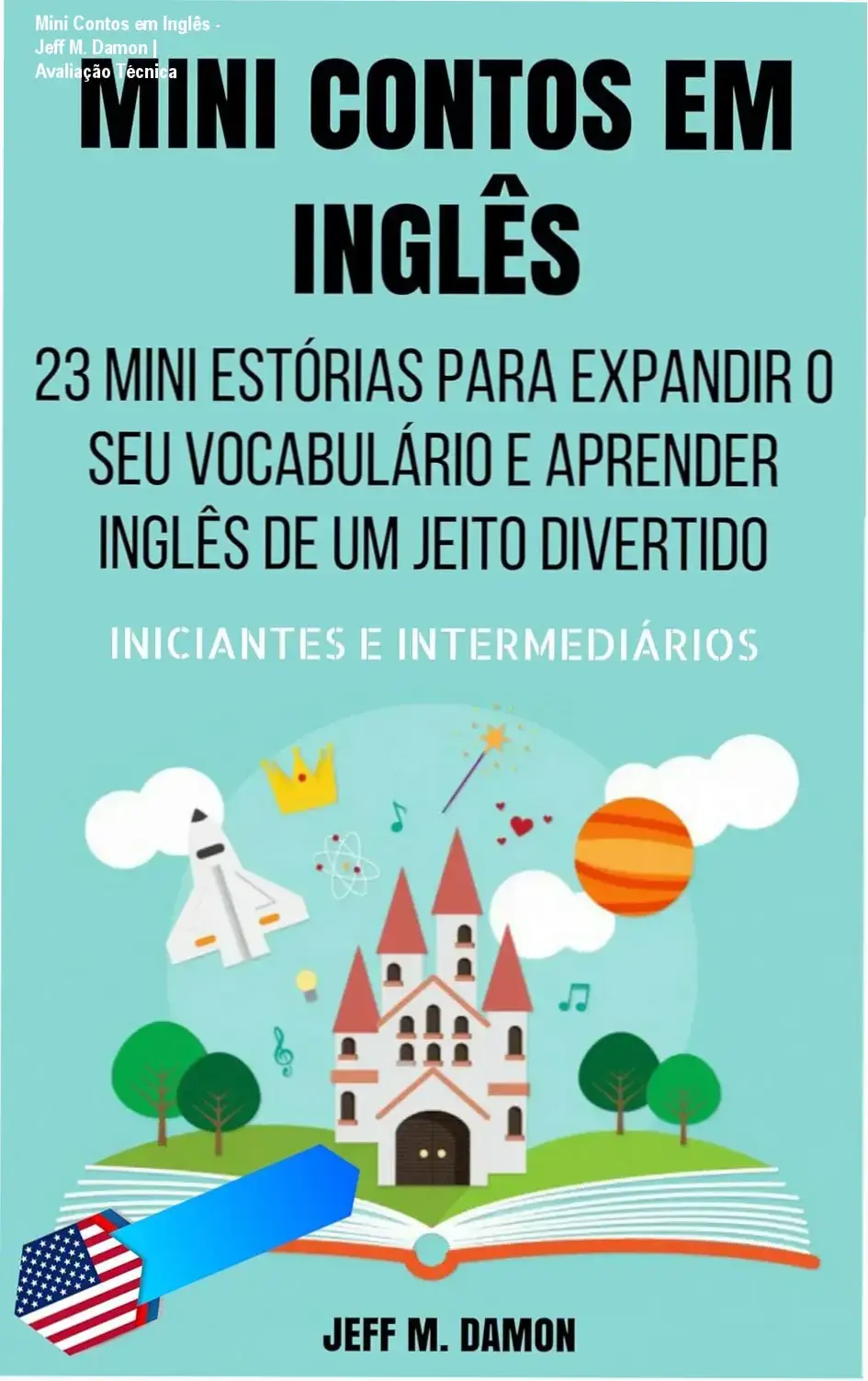 Capa do ebook Mini Contos em Inglês para Iniciantes e Intermediários