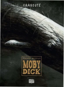 Capa dura da edição exclusiva de Moby Dick por Christophe Chabouté