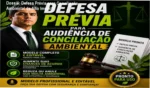 Modelo de defesa prévia profissional para audiência de conciliação ambiental com foco em redução de multas