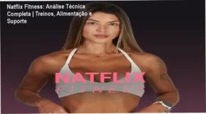 Interface da plataforma Natflix Fitness exibindo programas de treino feminino e cardápios nutricionais