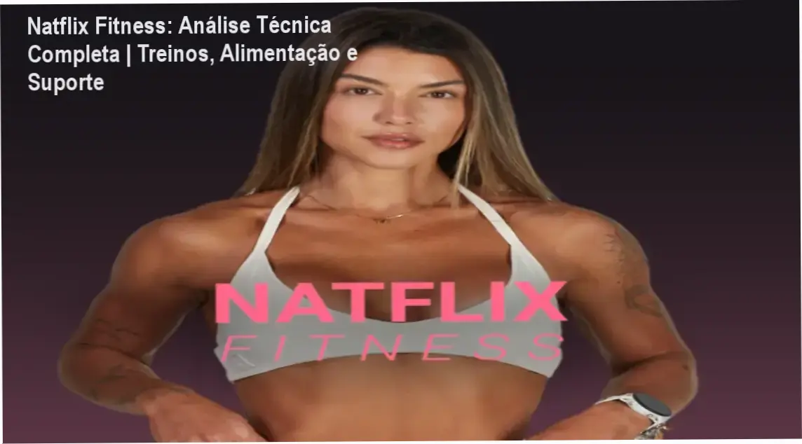 Interface da plataforma Natflix Fitness exibindo programas de treino feminino e cardápios nutricionais