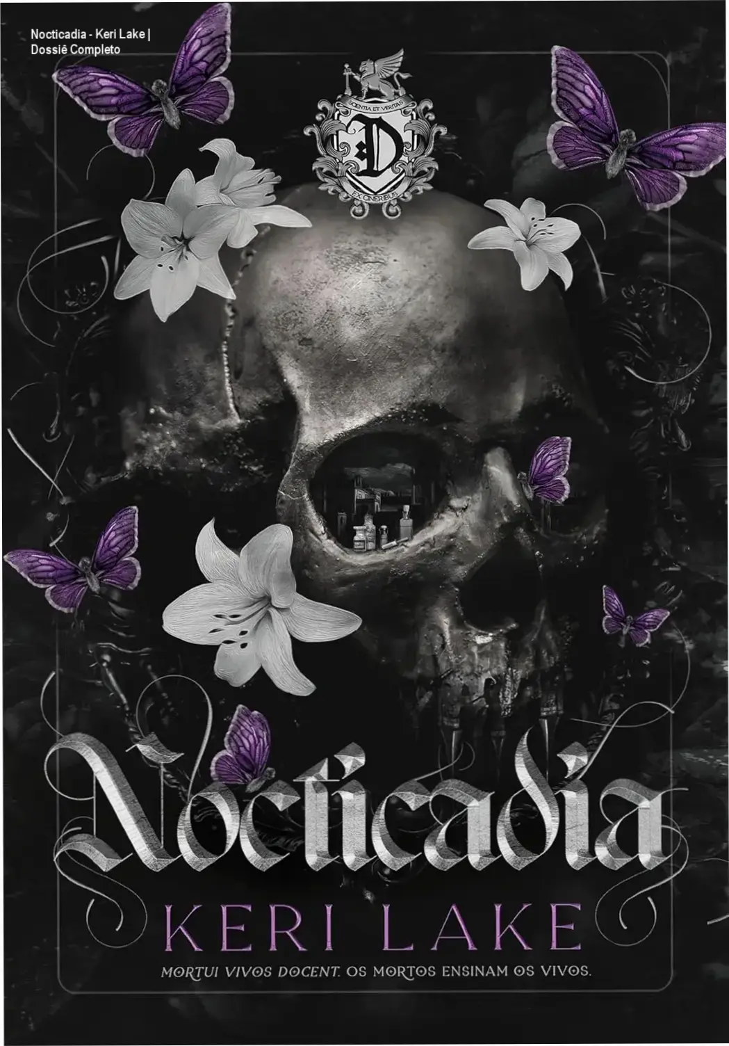 Capa do eBook Nocticadia de Keri Lake em ambiente gótico
