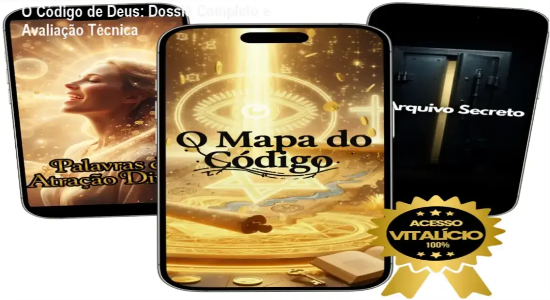 Representação visual do método O Código de Deus focado em autoconhecimento e prosperidade
