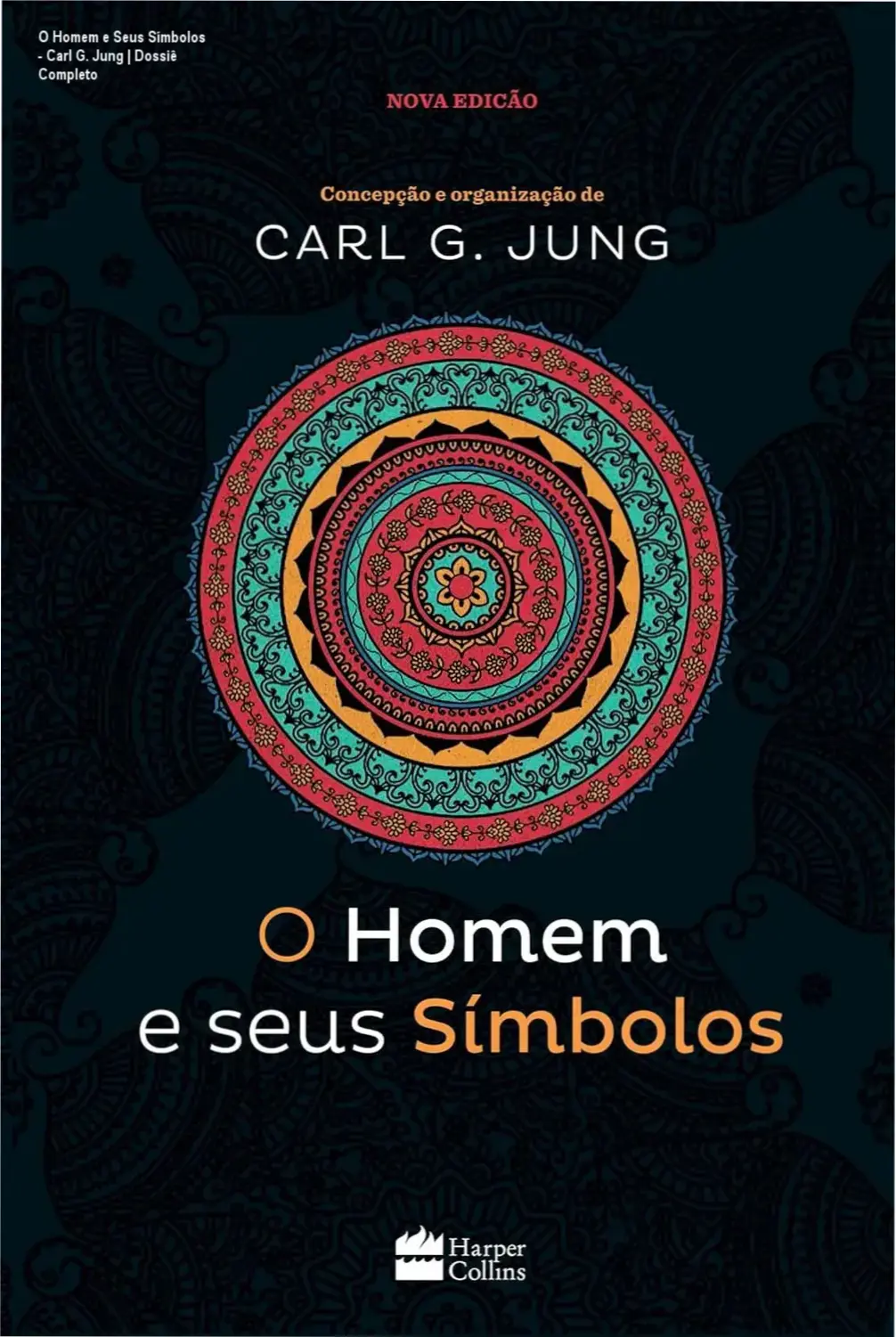 Capa do livro O Homem e Seus Símbolos de Carl G. Jung sobre psicologia analítica