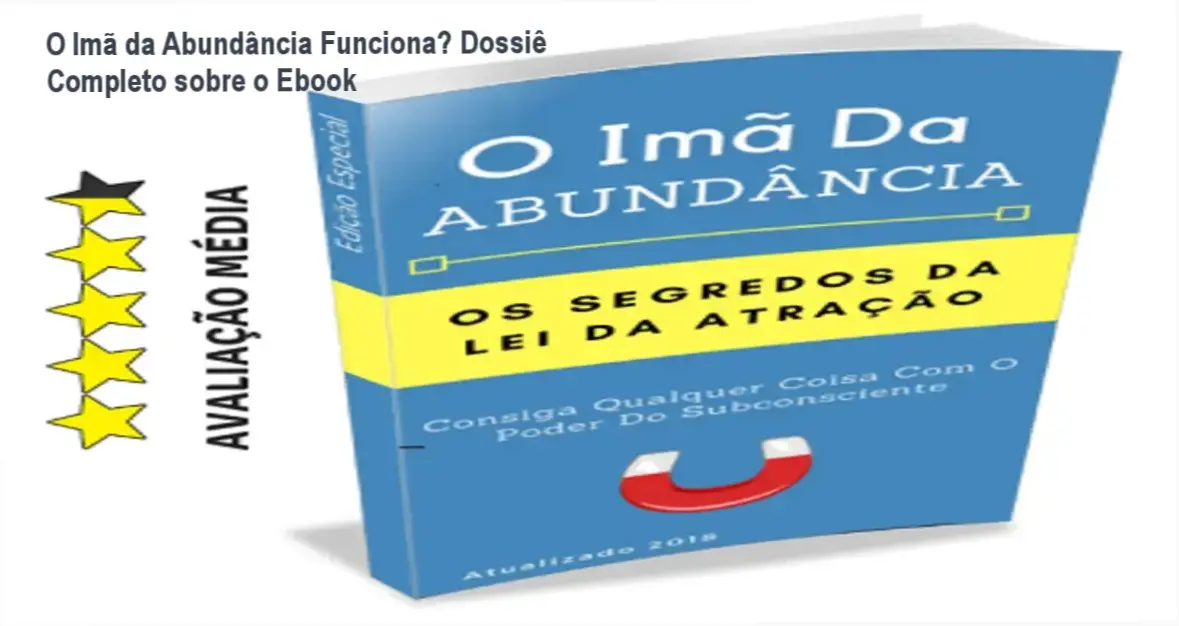 Interface digital do e-book O Imã da Abundância demonstrando técnicas de reprogramação mental e prosperidade